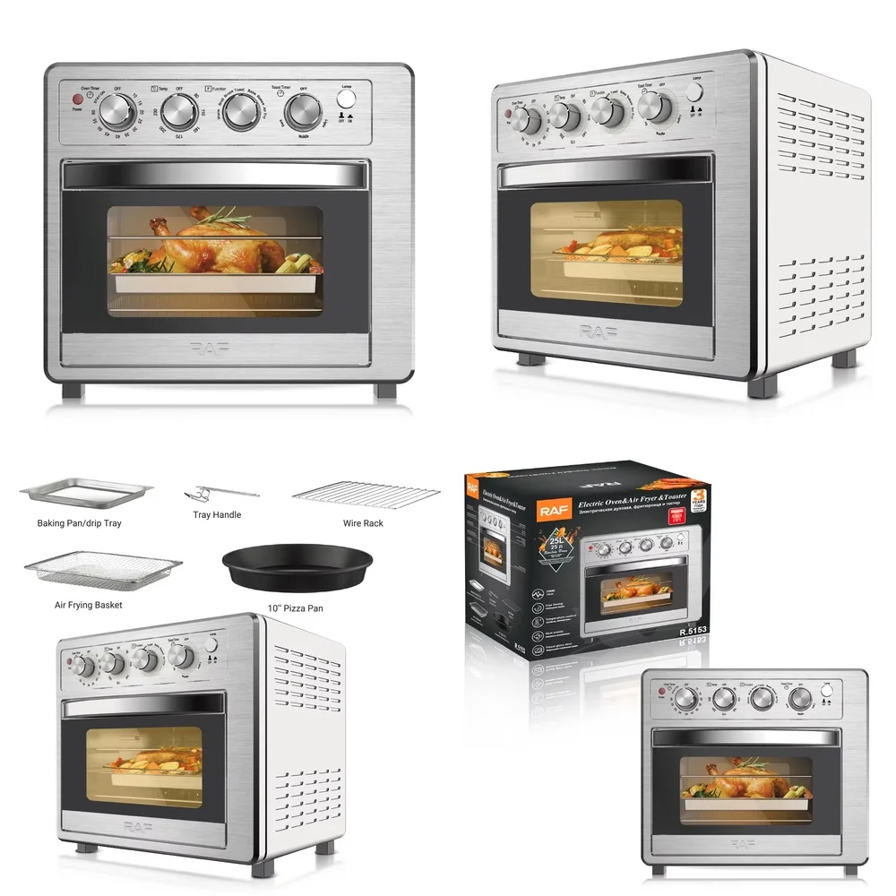 

RAF R5153 25L 1700W High Quality Factory Wholesale Oil Free Air Fryer Visible Electric Hot Air Fryer Oven