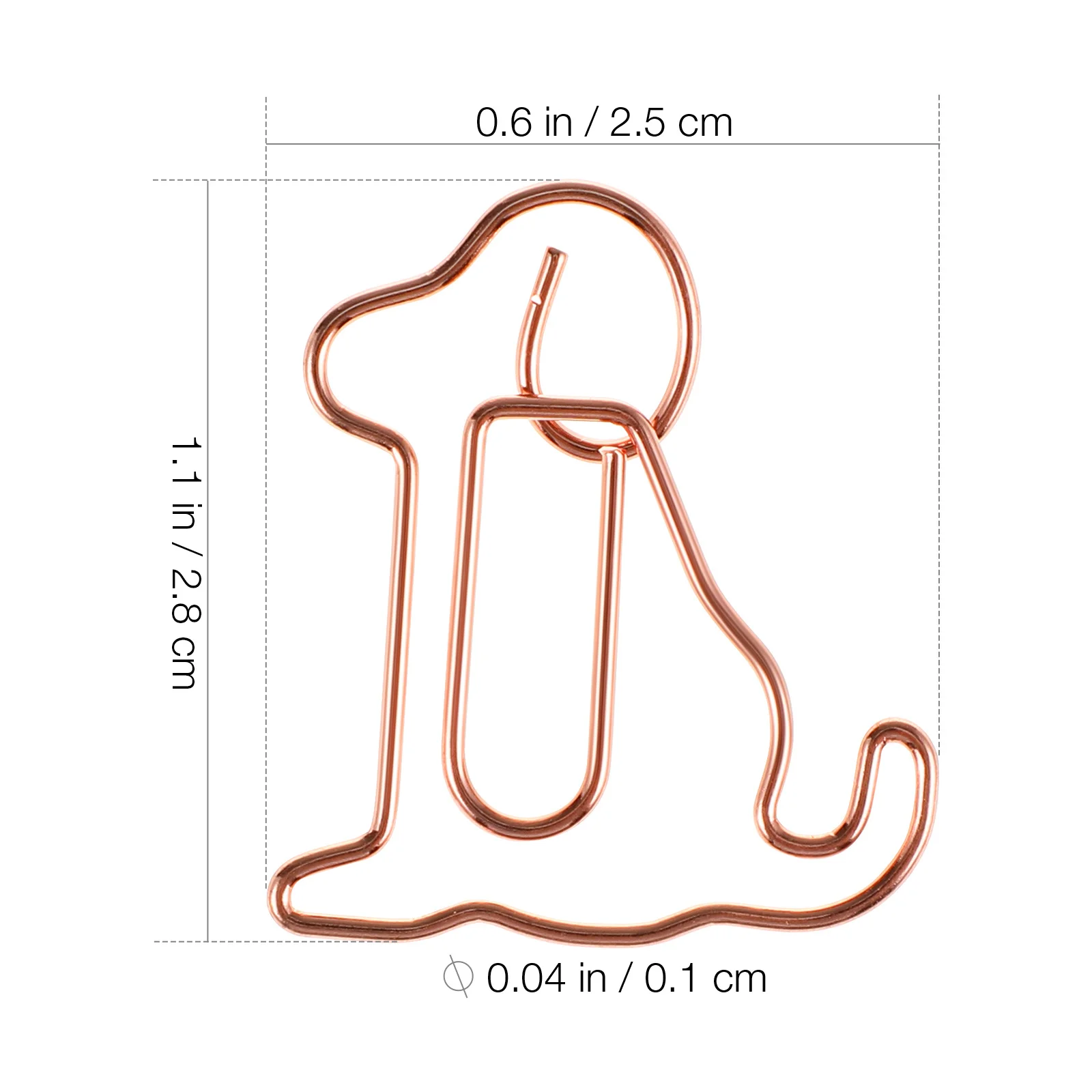 25 pcs Shaped Metal Paper Animal Decorative Office School Supplies Note Organizer Binder Metal Paper Clips Clips Set