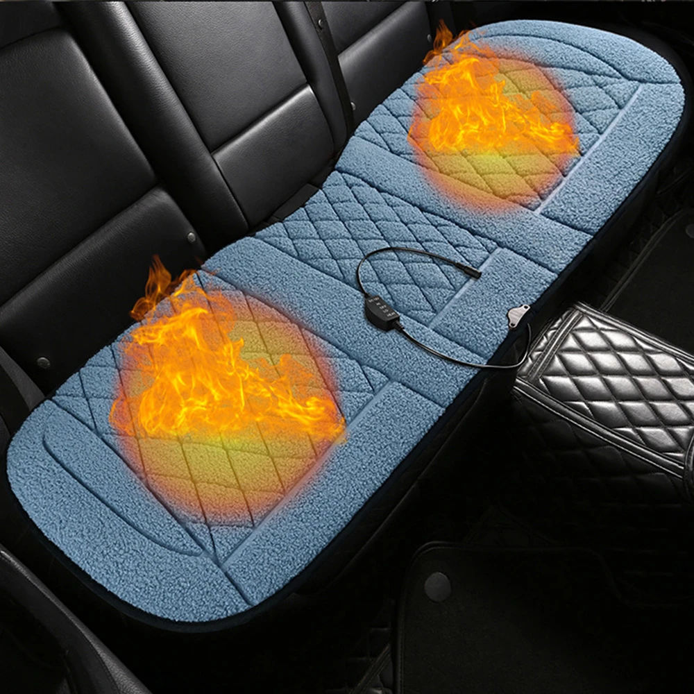 Heated Car Seat Cover Cushion USB for Office and Car Winter Autumn Single Seat Electric heating pad 12V