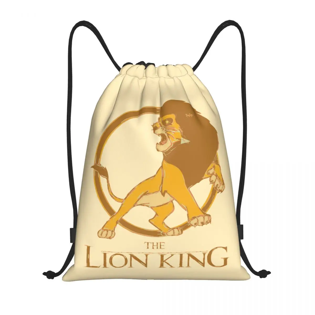 The Lion King Mufasa Rugzak met trekkoord Gym Sport Sackpack Cartoon String Bags voor wandelen