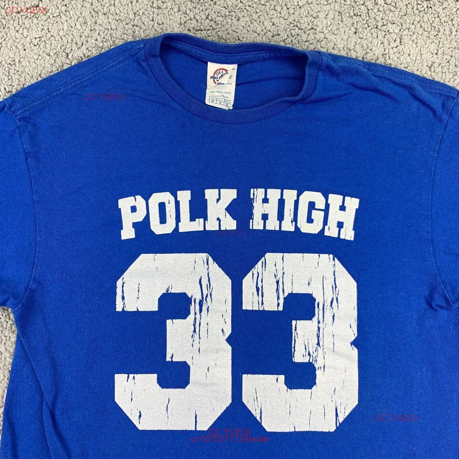 Al Bundy Polk High T Shirt Mens Medium Blue 33 Married With Children Funny long or short sleeves