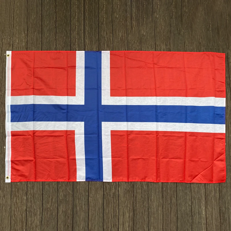 xvggdg   NEW norway Flag 3ft x 5ft Hanging  Norwegian Flag Polyester standard Flag Banner