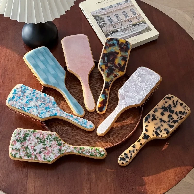 

1Pcs Acetic Acid Material Colorful Airbag Comb Massage Scalp Hair Care Comb Household Portable Hairdressing Tool Hair Tools