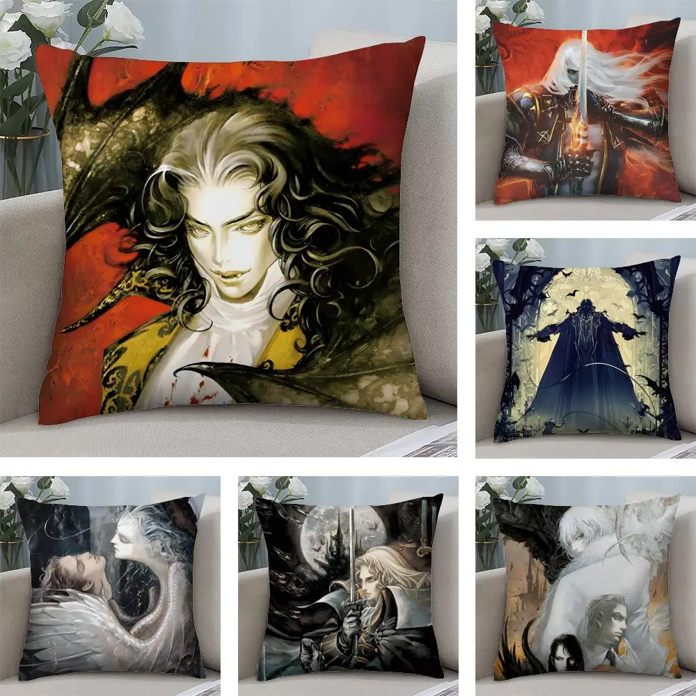 

Medieval Vampire Count Cushion Cover Short plush Double-sided Print Square Throw Pillow Covers Sofa Home Cushion Decor