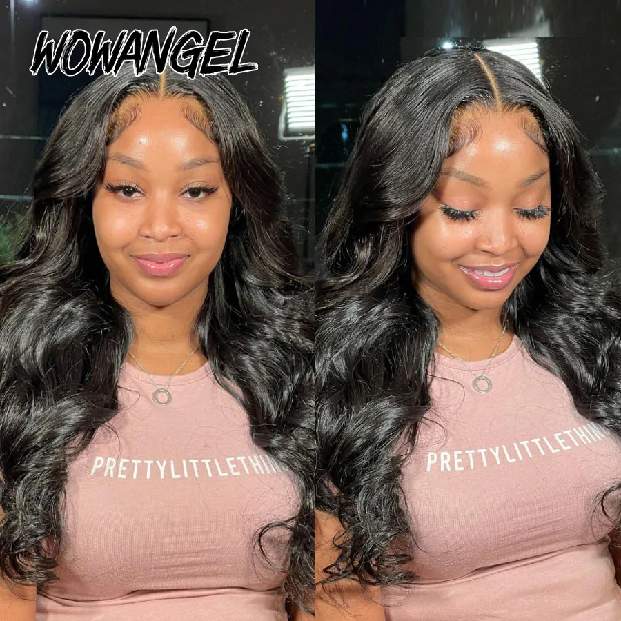 Wow Angel 7x7 HD Lace Closure Perücken 34 Zoll Body Wave Perücken Remy Haar 6x6 HD Lace Closure Echthaarperücken Vorgezupfte Kleberlose Perücken – Detail 2