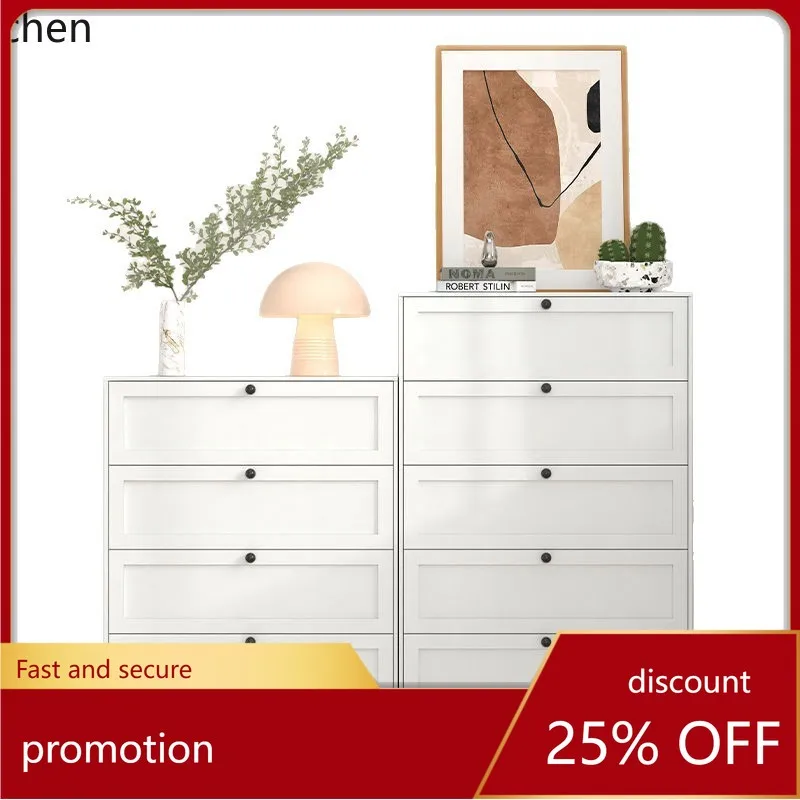 ZML Iron Art Five-Drawer Cabinet Living Room Metal Steel Sideboard Cabinet Living Room Versatile Colorful Handle Feeding Table