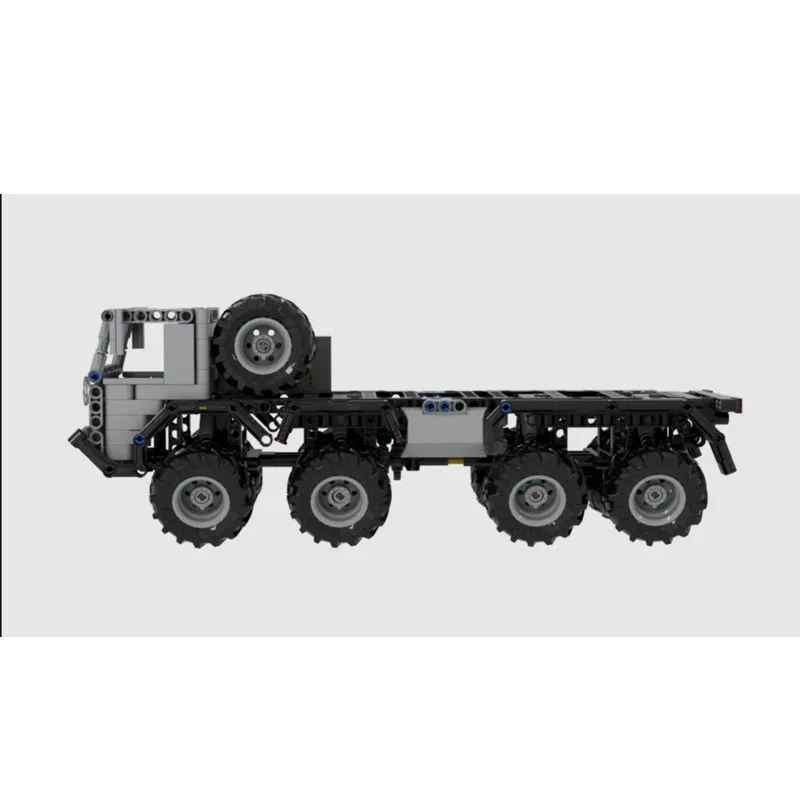 Hot New MOC-107197 Outdoor Adventure Remote Control Cargo Truck Building Block Model 573 Parts Adult Birthday Toy Gift