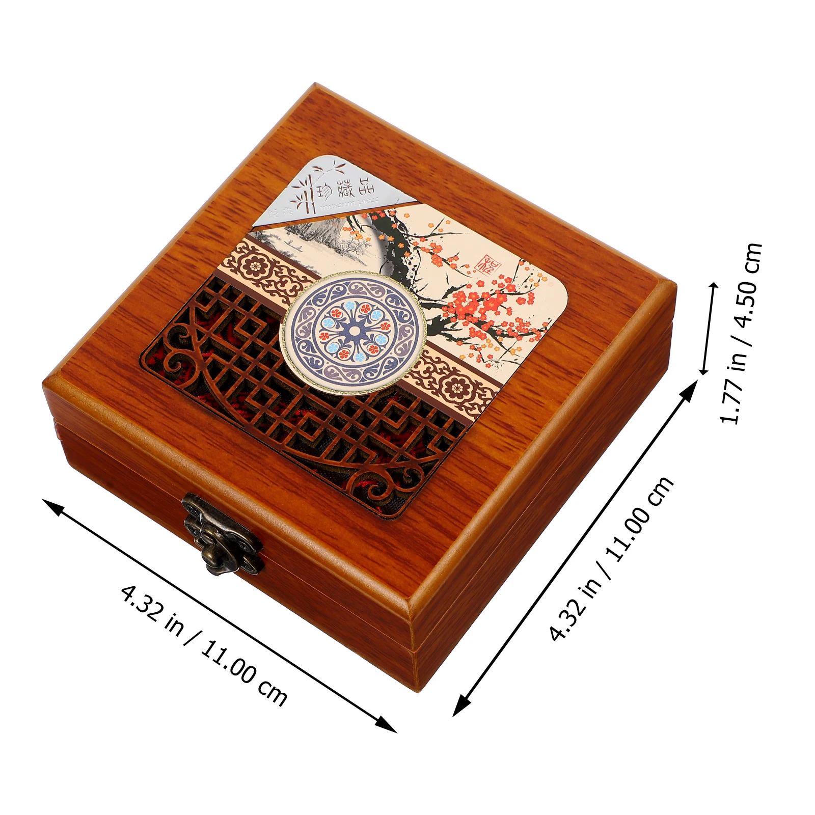 

Wooden Jewelry Lightweight Portable Storage Box Storage Case for Rings Necklaces Watches Travel Earring Holder