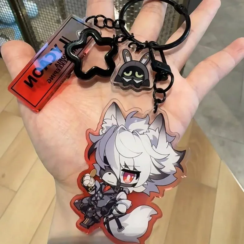 Fashion Zenless Zone Zero Von Lycaon Women Men Jewelry Acrylic Keychains Characters Figures Key Chain Cosplay Accessories Gifts