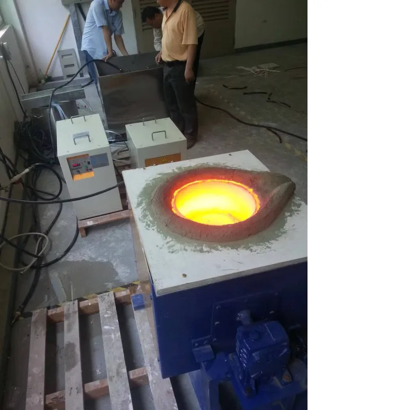 Portable Large Capacity 500Kg Iron Ore Induction Melting Furnace For Sale