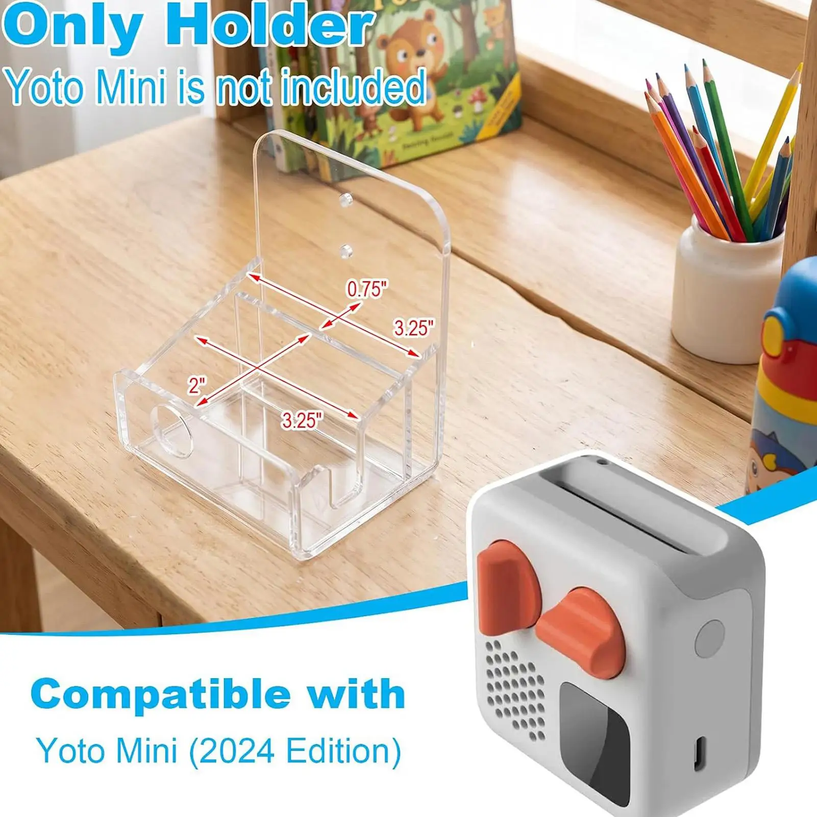 Acrylic Brochure Holder Clear Display Stand Thick And Sturdy Acrylic Clear Pamphlets Document Organizer Transparent Display Stan