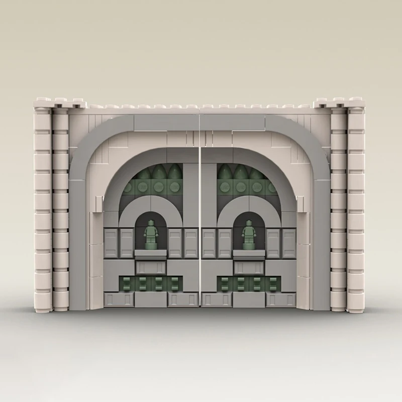 Anneaux modèle de film Moc série de films célèbres technologie murale de ville blocs de scène célèbres modulaires ensemble de bricolage jouets de construction d'assemblage