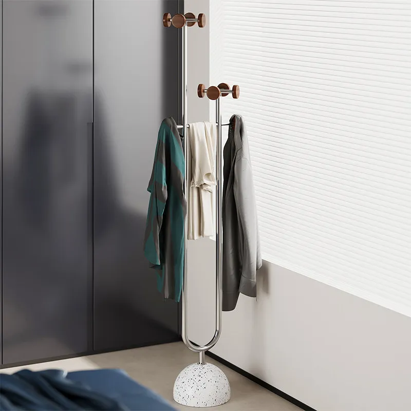 Nordic Minimalist Coat Racks Metal Modern Clothes Standing Clothes Garment Coat Racks Display Floor Perchero Trendy Furniture