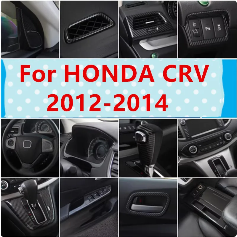 

High quality imitation carbon fiber color car interior modification, central control panel For HONDA CRV 2012-2014,Car-Styling