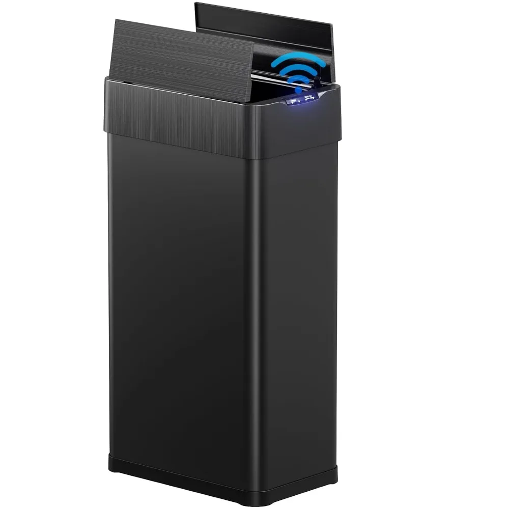 Stainless Steel Touchless Smart Trash Can, Motion Sensor Butterfly Lid & Storage Bag,21.1Gal, Custom