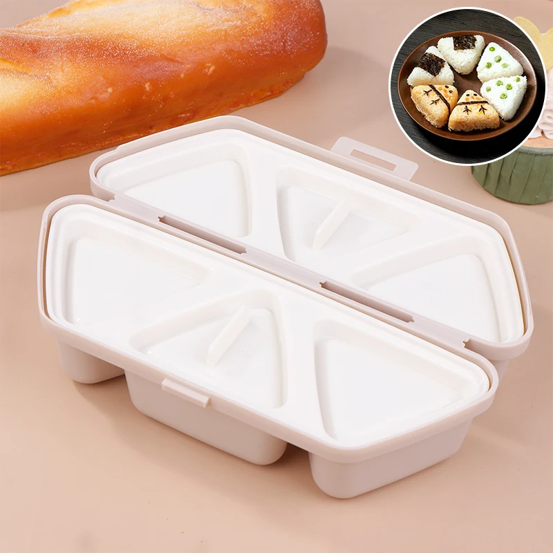 Trilater Form For Rice Sushi Mould Sushi Bento Box Folding Portable Originality Kitchen Supply Party For Kids Making Kit