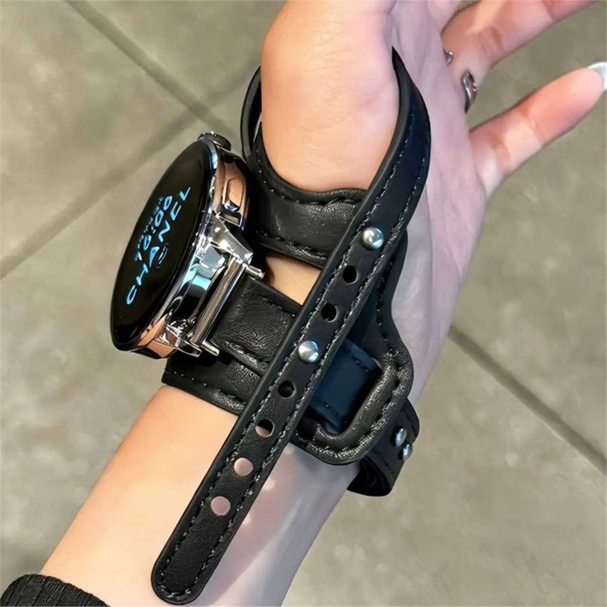 ABGN Excellent Cycling Outdoor Strap Leather Loop for Band Series 11/10/9/8/7/6
