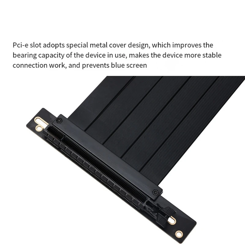 Кабель-удлинитель X16, черный Pcie 4,0, 300 мм, 90 °, совместимый с системами Pcie 3,0