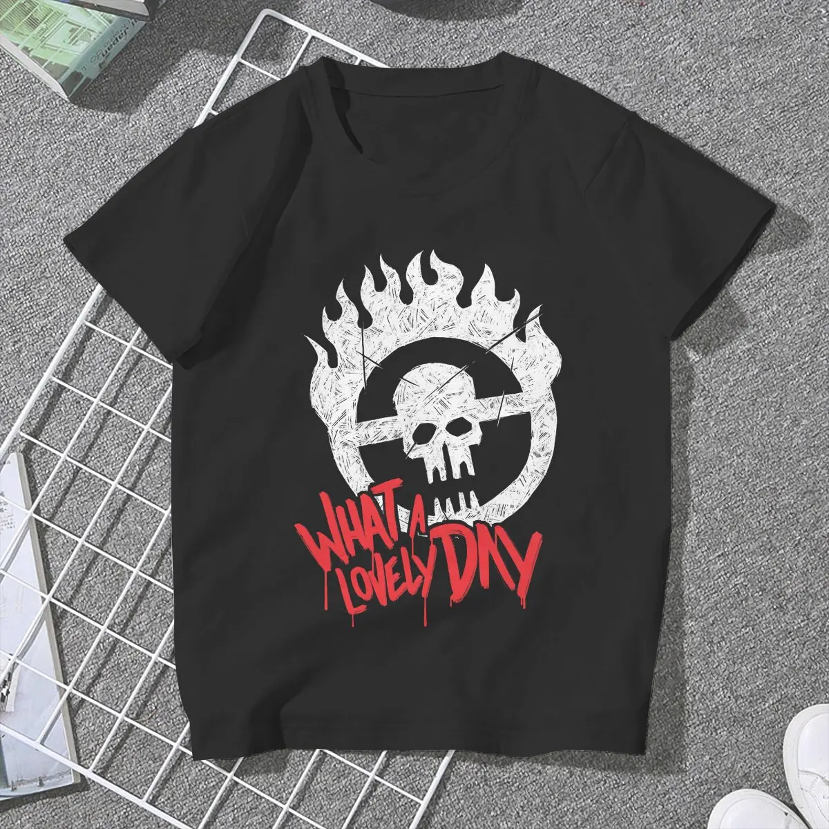 What a Lovely Day Women's T Shirts Mad Max Rockatansky Benno Swaisey Film Novelty Tees Short Sleeve Crewneck T-Shirt Printed Top