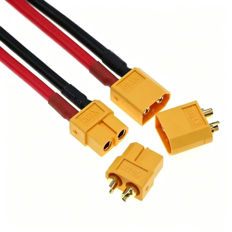 XT60 Lithium Battery Charger Plug Model aircraft Male Female High Current Connector with wire 10/20CM Silicone Wire 12AWG