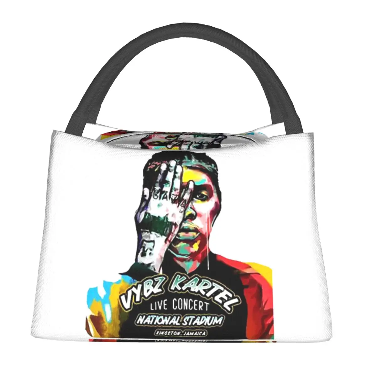 A Di Teecha Aka Vybz Kartel Aka World Boss Insulated Lunch Bag for Women Kids Portable Food Boxes Thermal Lunch Box Tote