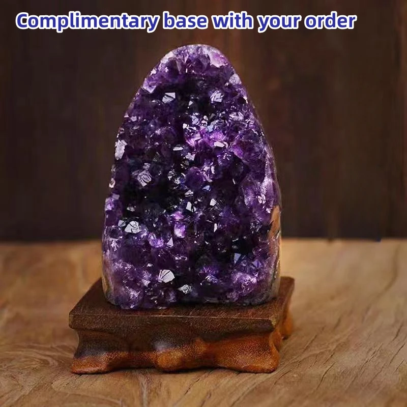 

Natural Amethyst Cave for Wishing Energy Collection, Original Stone Ornament