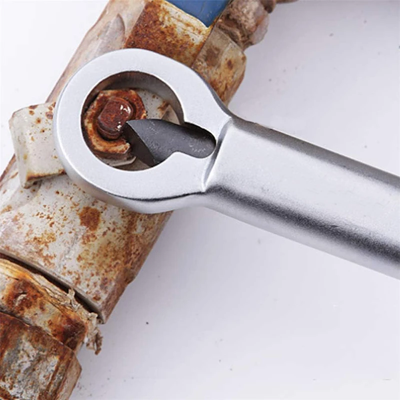 Rusty Nut Separation Wrench Damaged Screw Nut Splitter Remover Spanner Remove Cutter Tool Steel Wrench Hex Extractor Tools