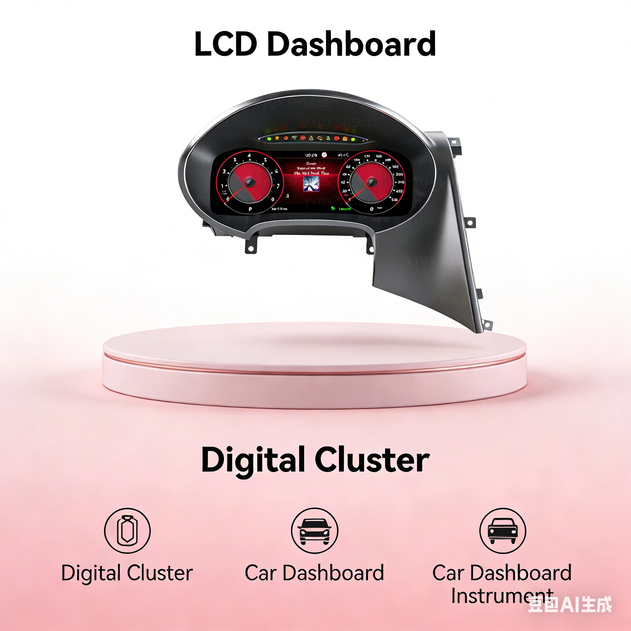 

12.3'' Цифровая приборная панель для Volkswagen SEAT Leon 2009-2012, виртуальный кластер приборов, ЖК-спидометр, кокпит