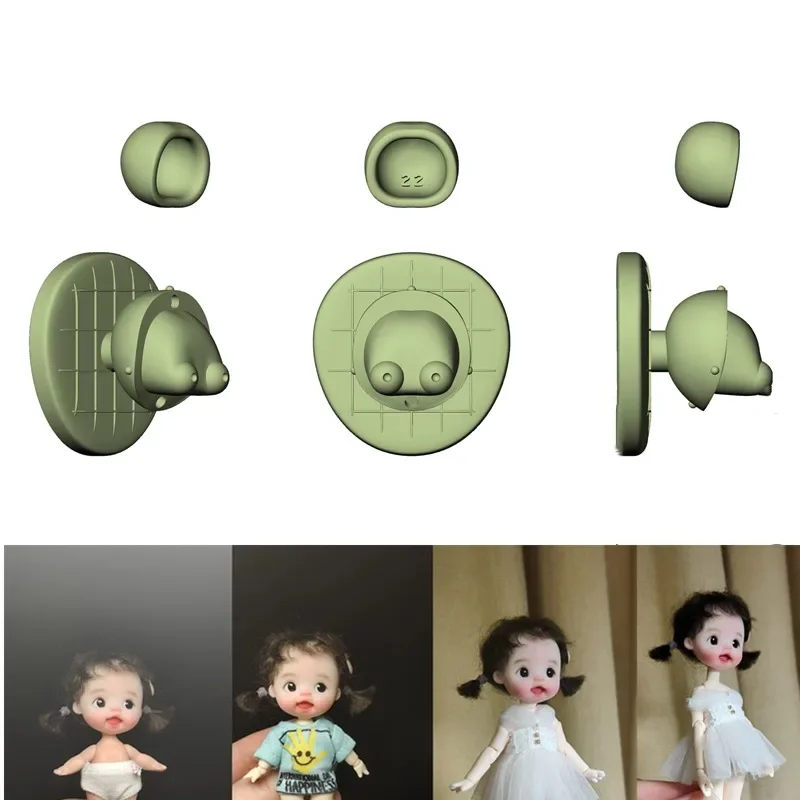 Ob11 Polymer Clay Doll Head Hand Mold Doll Accessories Tools DIY Puppet Making Tools Can Be Used Repeatedly Pottery Models