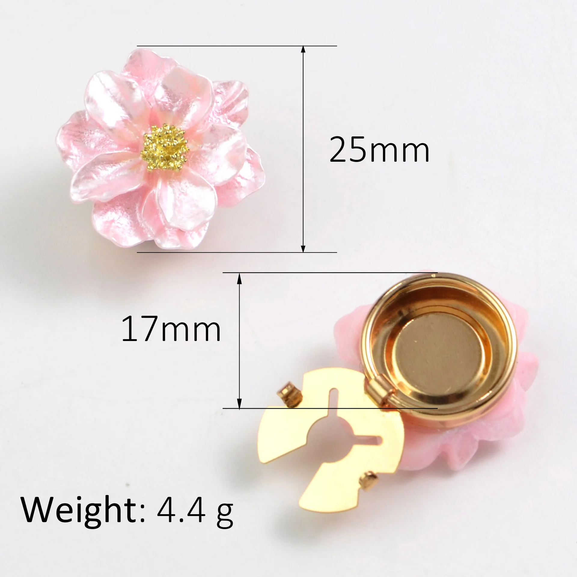 Floral Pattern Shirt Women's Cufflinks Button Covers Floral Collar Buttons Diamond-Studded Buttons Button Sets