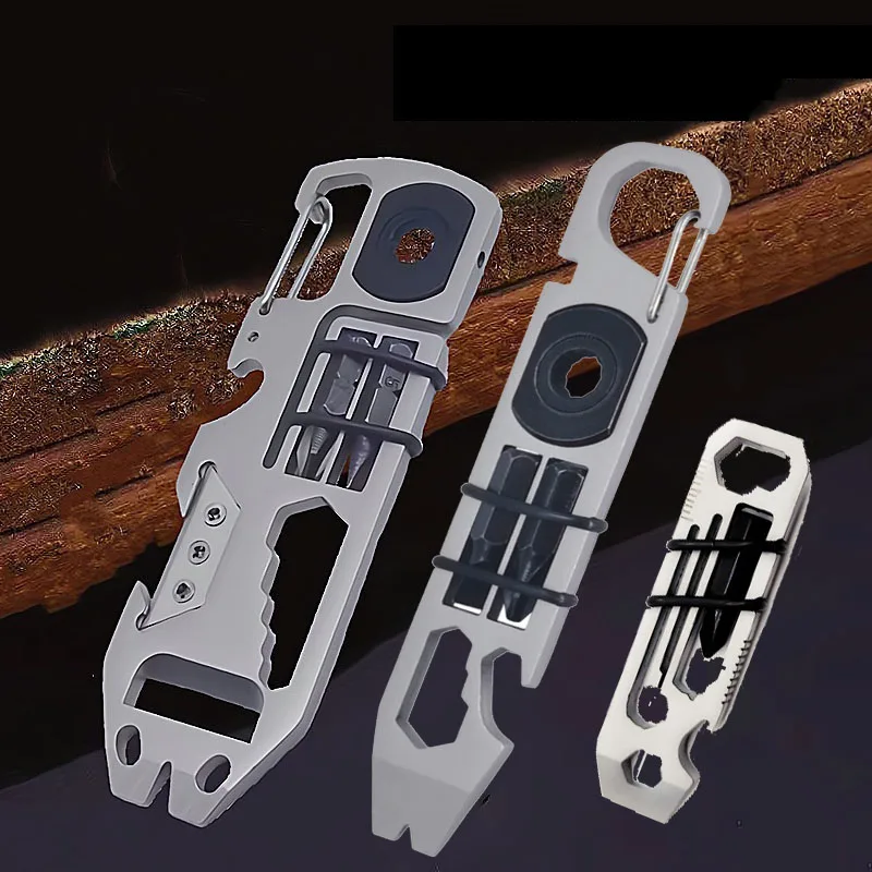 10 w 1 śrubokręt z grzechotką wielofunkcyjny łom Mini narzędzie wielofunkcyjne EDC klucz imbusowy otwieracz do butelek narzędzia do naprawy rowerów zewnętrznych