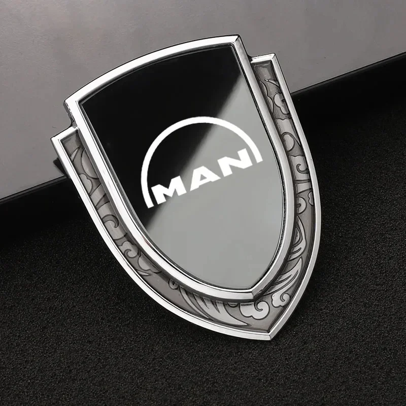 Car body 3D metal modified decorative stickers Styling Logo Badge Auto Body Window Sticker For MAN TGX TGM TGA TGS Accessories