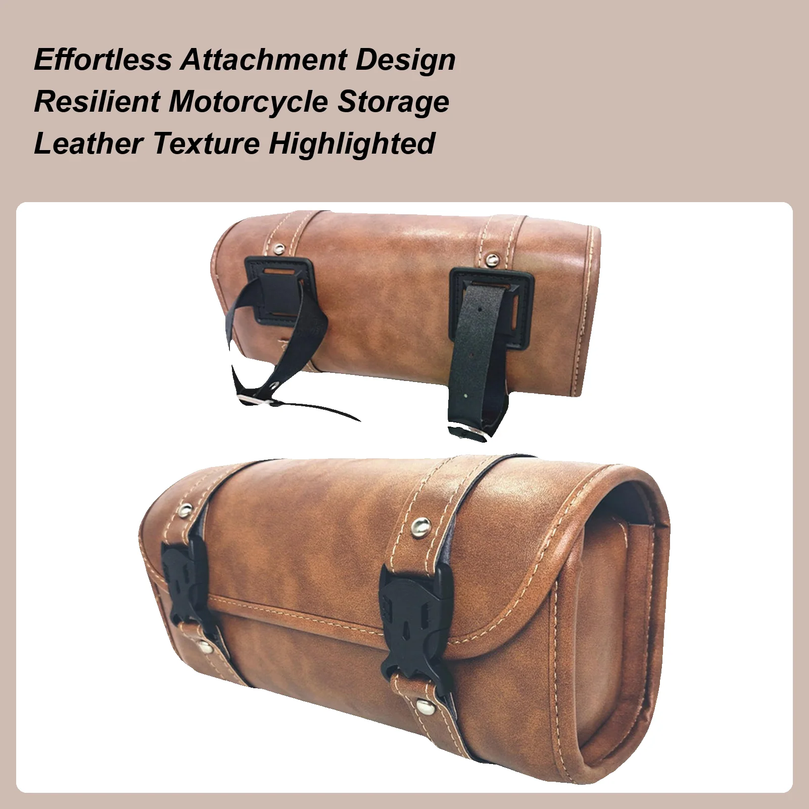 

Saddle Bags Motorcycles Outdoor Motorcycle Luggage Bag Carrier Leather Storage Organizer Gear Pouch For Men Women Bike Luggage