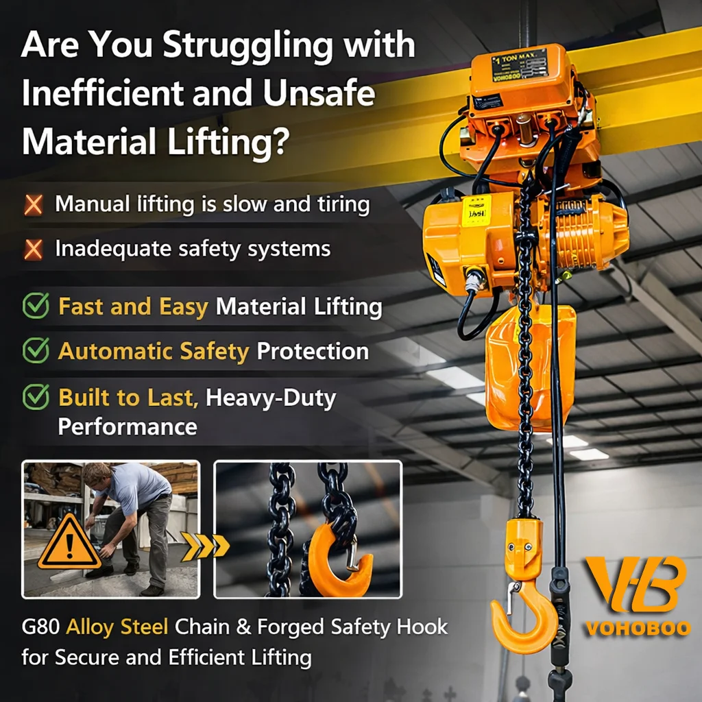رافعة سلسلة كهربائية احترافية  - مراجعة Heavy Equipment Supplier وسعره