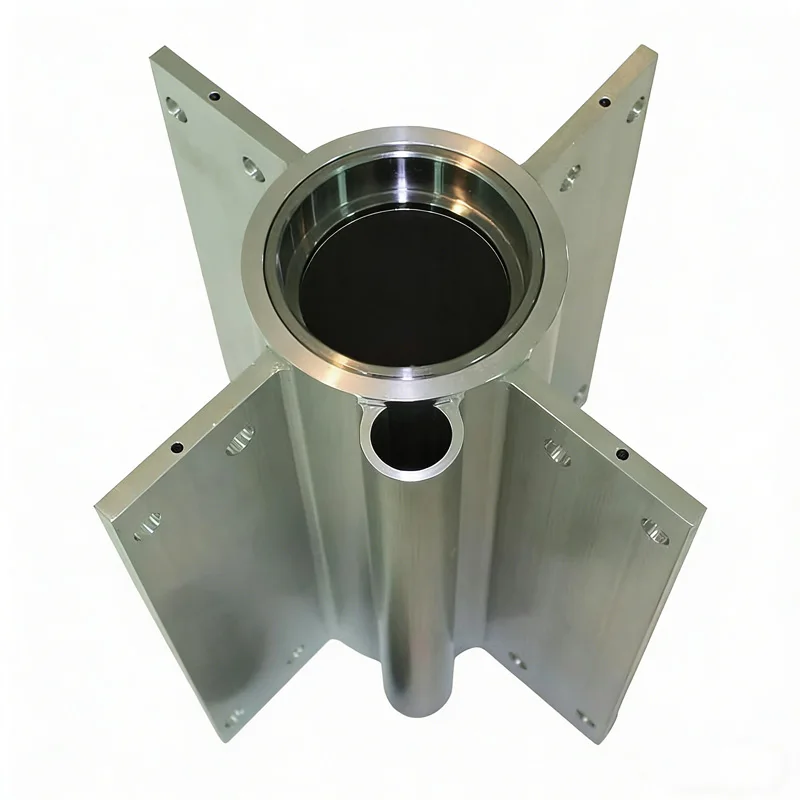 CNC Machining of Precision Industrial Automation Component - Custom Aluminum Control Valve Body for Machinery & Mobile Equipment