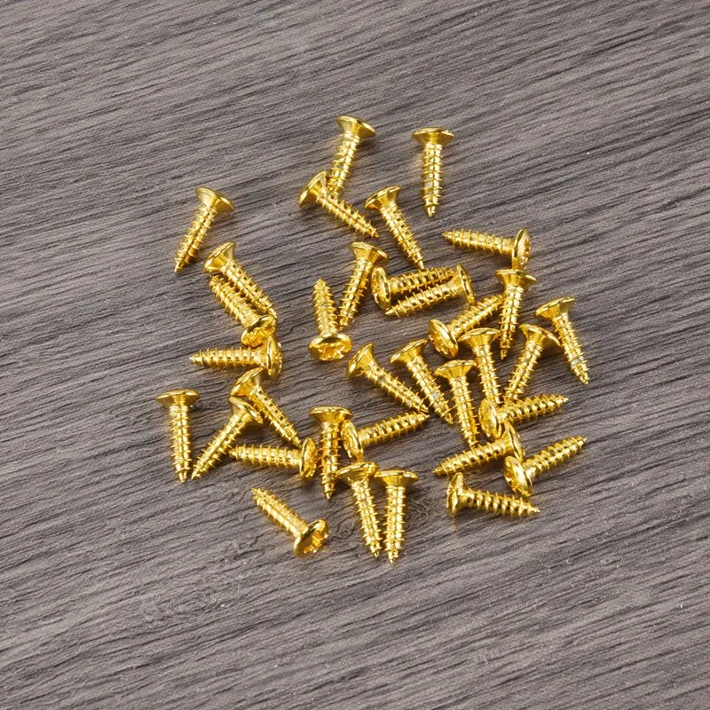 30pcs New Gold Pickguard Screws For Electric Guitar