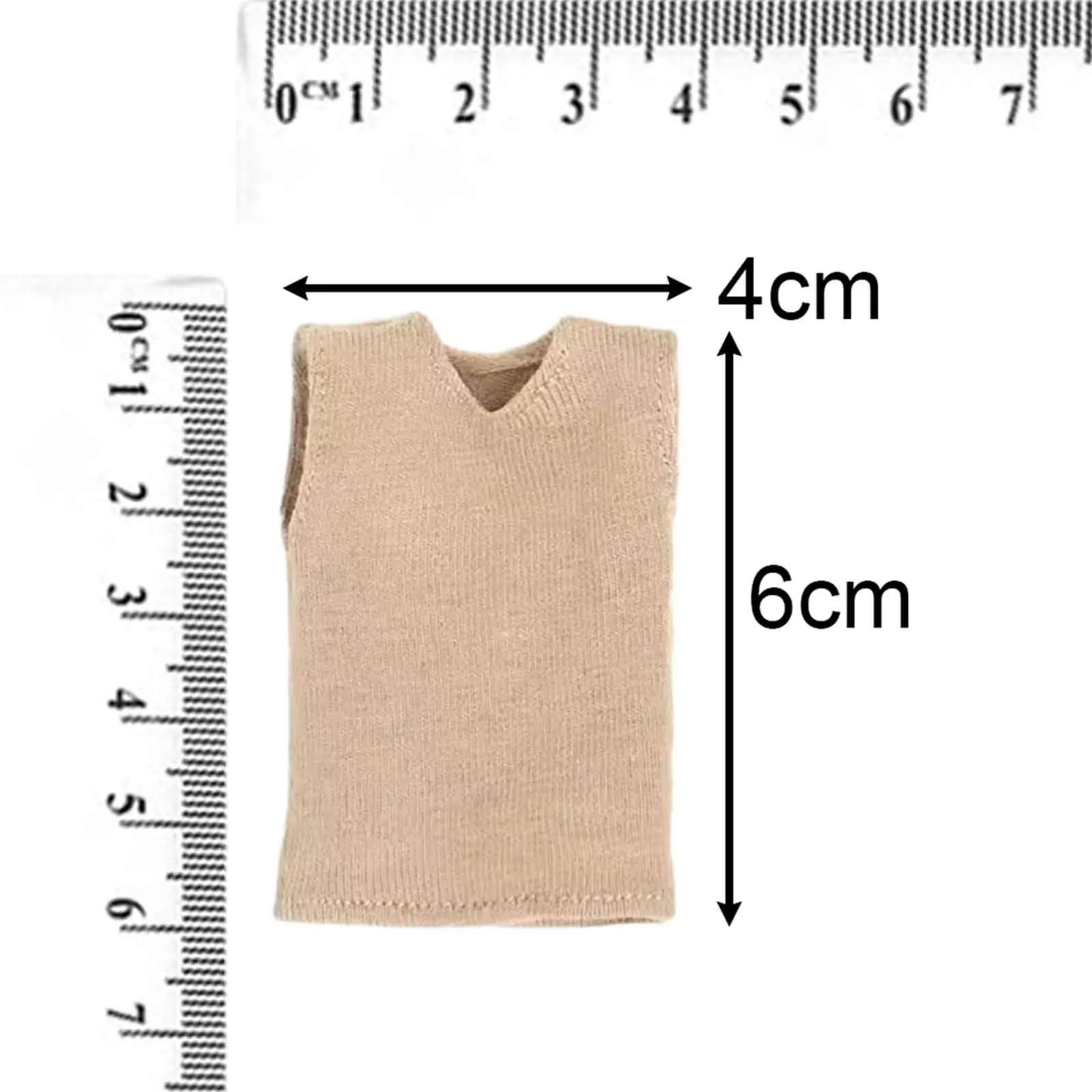 2 Pieces 1/12 Scale Men Figure Sweater Vest and Pants Costume for 6 inch Doll Model Male Action Figures Dress up Accessory