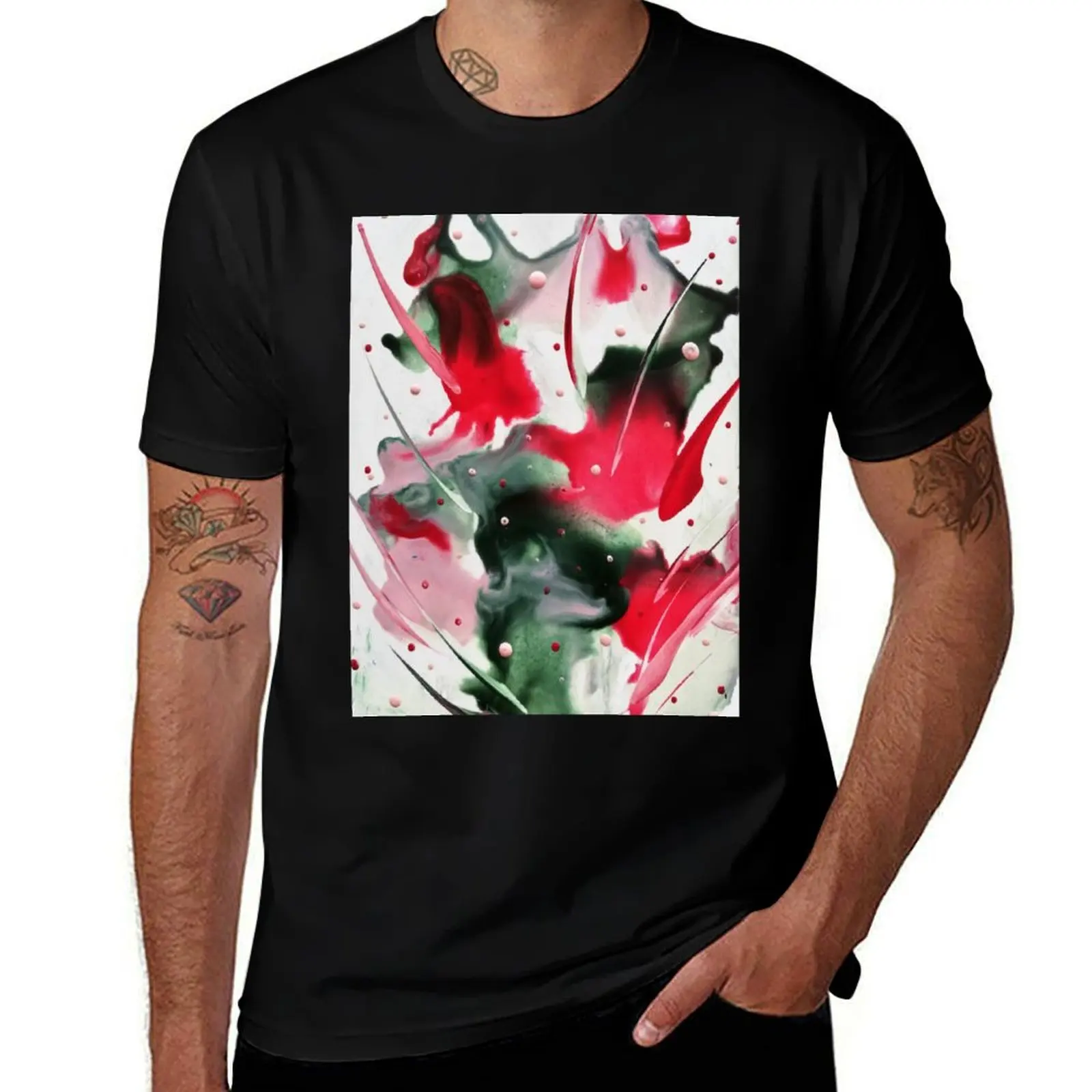 Splashes T-Shirt Street Style Casual Tee Shirt