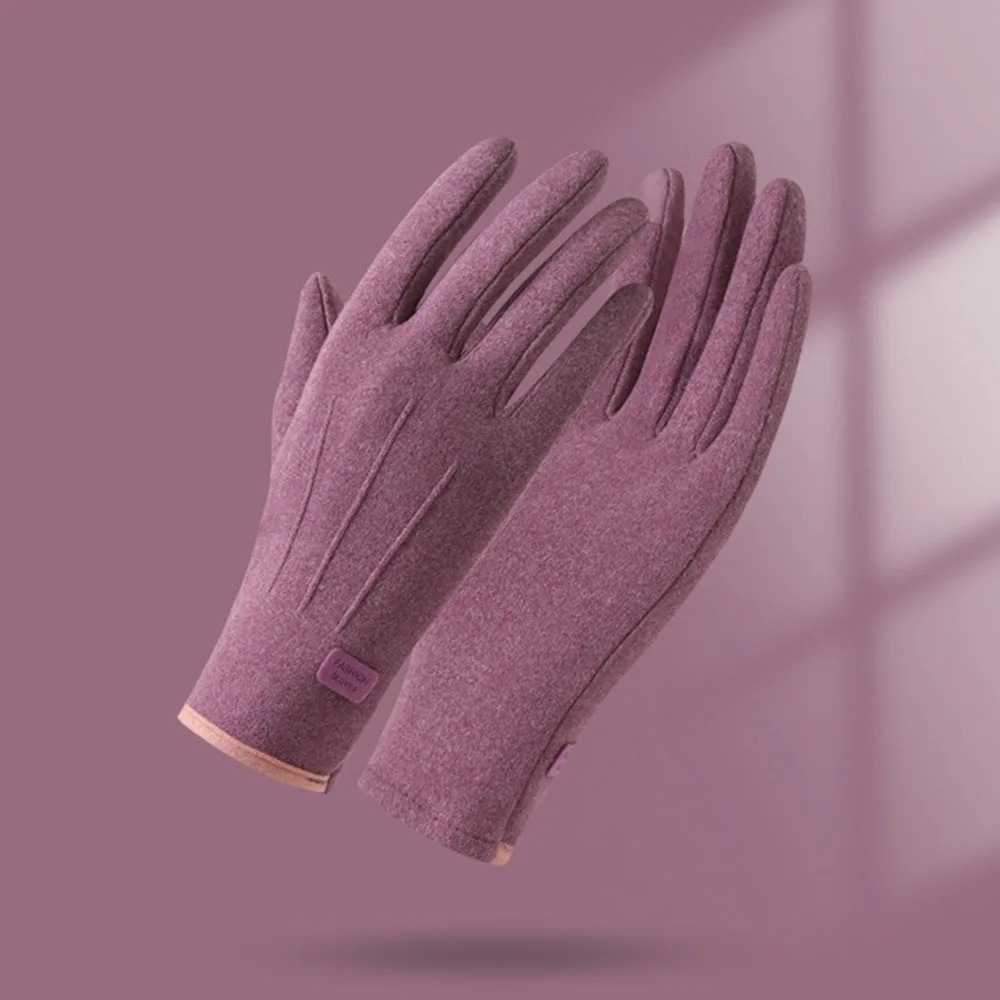 قفازات مخملية أنيقة دافئة لمنع البرد والدفء غطاء للأيدي شاشة تعمل باللمس قفازات شتوية سميكة للشتاء #1