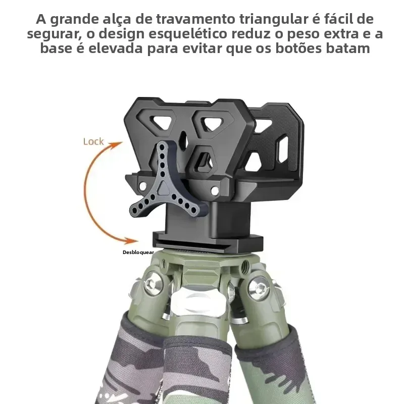 Adaptador Premium para Suporte de Rifle com Liberação Rápida para Suportes de Caça ao Ar Livre - Design Durável e de Alta Qualidade