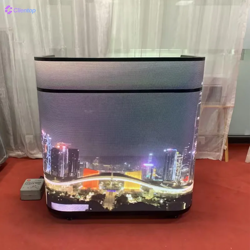 Brand New P1.86 P2.5 Custom Front Desk Led Display Screen Magic Store Counter Led Digital Signage Welcome Screen For Exhibition