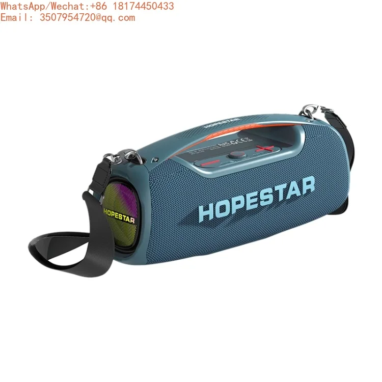 

HOPESTAR A60 100W Portable Wireless Speaker Waterproof Outdoor Smart Bass Smart Speakers 18000mAh Battery TF/AUX/USB RGB