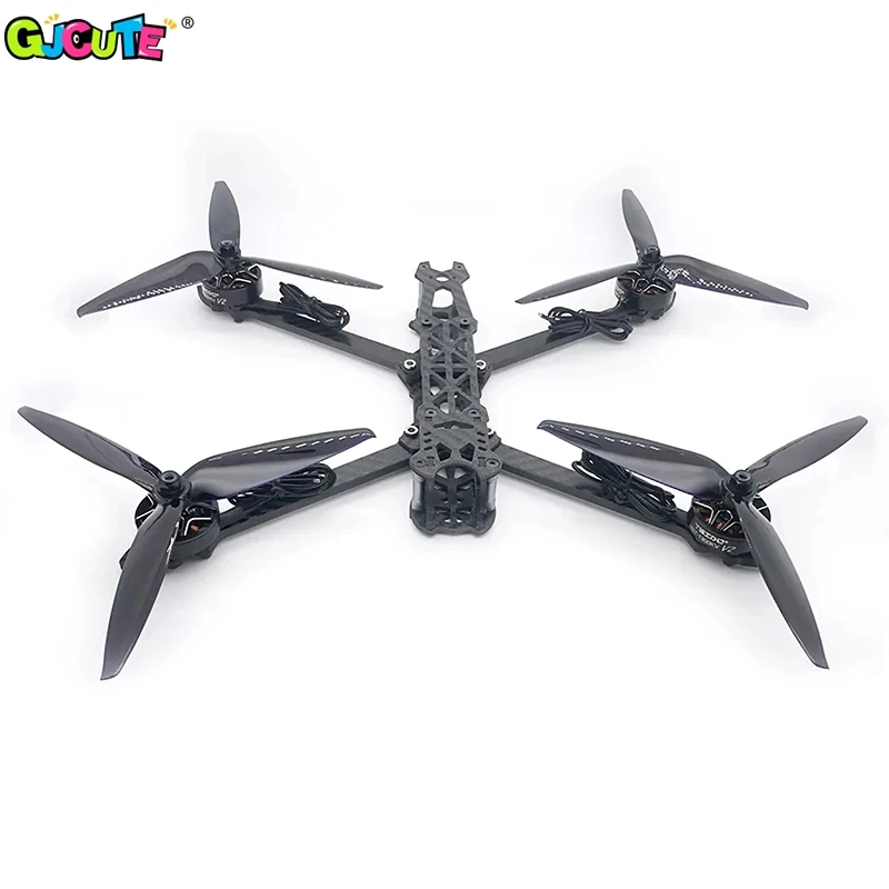 Rcドローン、カーボンプロペラ、mark4、7 "、apex、fpv、7x4x3、7040、7インチ、2cw、2ccw、4個用の3ブレードプロペラブレード