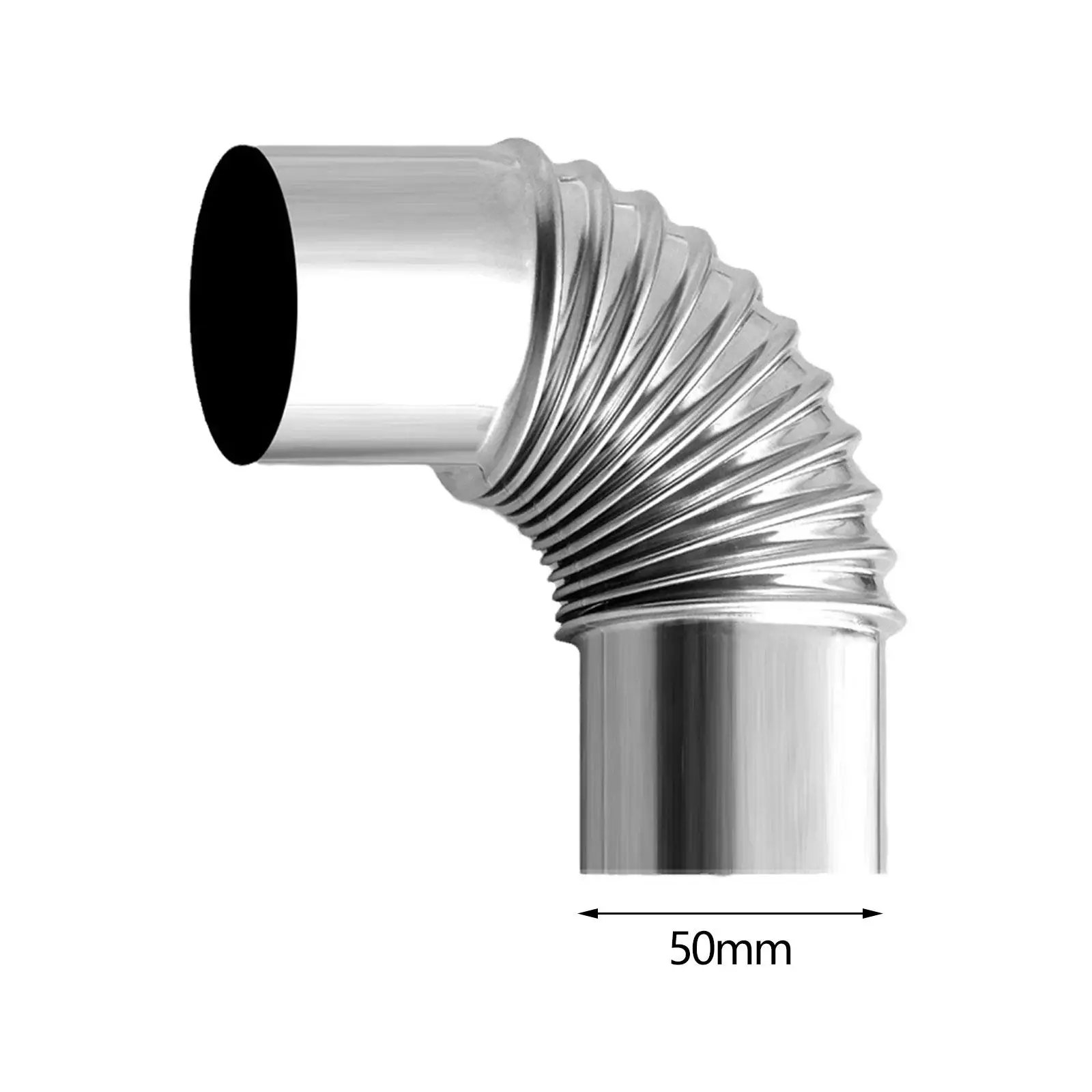 Heat Resistant Detachable Stove Chimney Exhaust Pipe for Hiking Camping Fireplace Wood Log Burning Extension