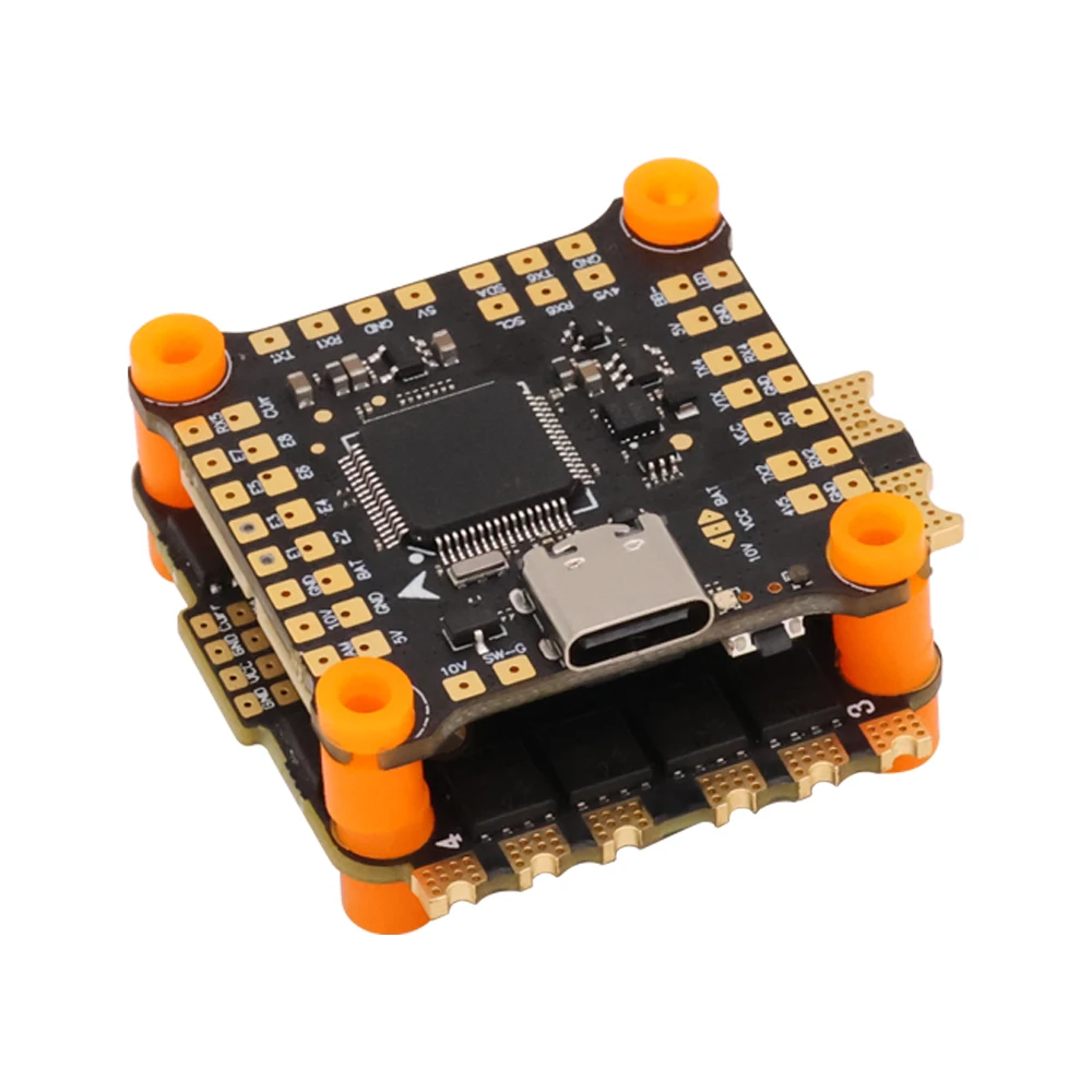 HAKRC F4 V2 Stack 8B50A 4In1 ESC BLHeli 8bit 30.5x30.5 Flight Controller 2-6S Compatibility for FPV DIY Drones Accessory