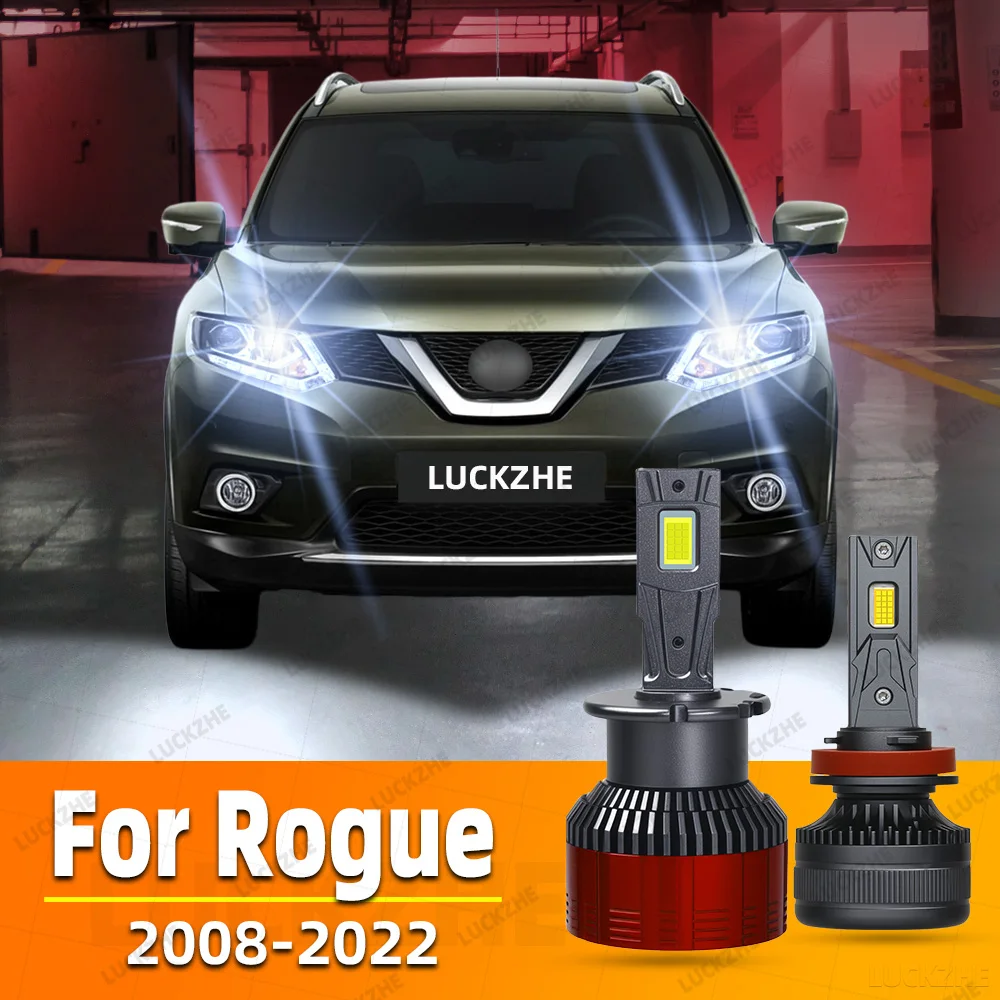 

For Nissan Rogue Sport Select 2008-2022 Led Headlight Canbus No Error Car Bulb High Power Auto Light Diode Lamp 200W 10000LM