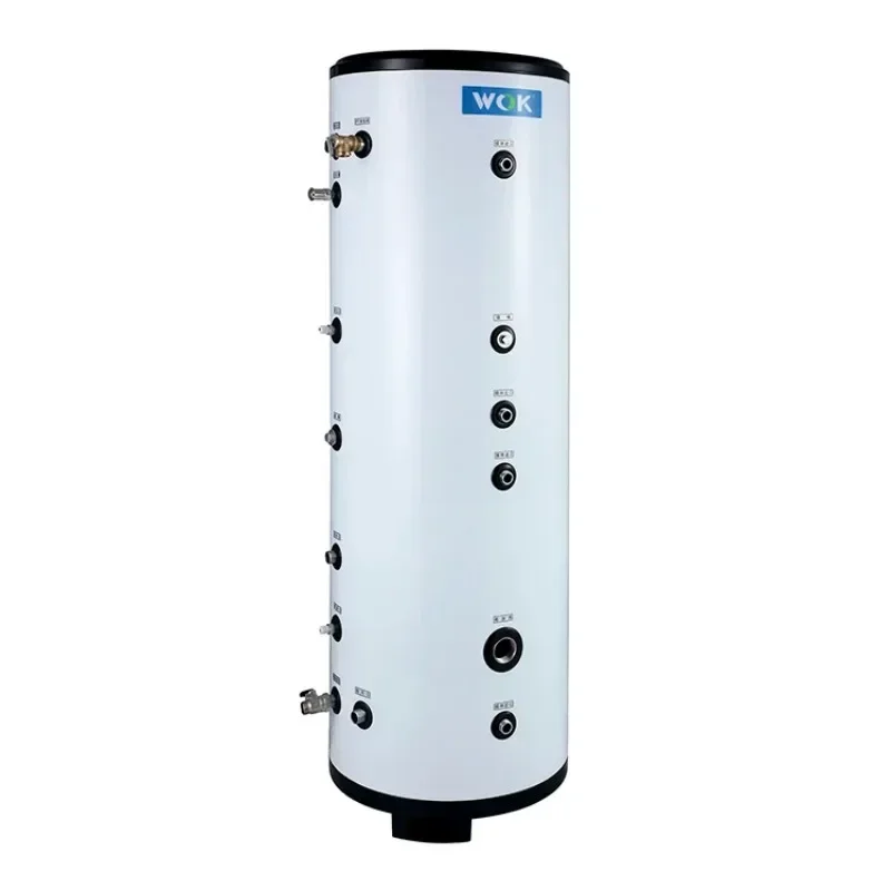 

WOK 100L 260L 500L duplex 2205 stainless steel SUS 316L water buffer tank for house heating system hot water tank Double coil