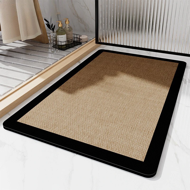 

Bathroom Mats Diatom Mud Soft Quick Bathroom Mats Absorb Water Non-slip Thicken Fluffy Kitchen Mat Home Carpet Home Floor Mat