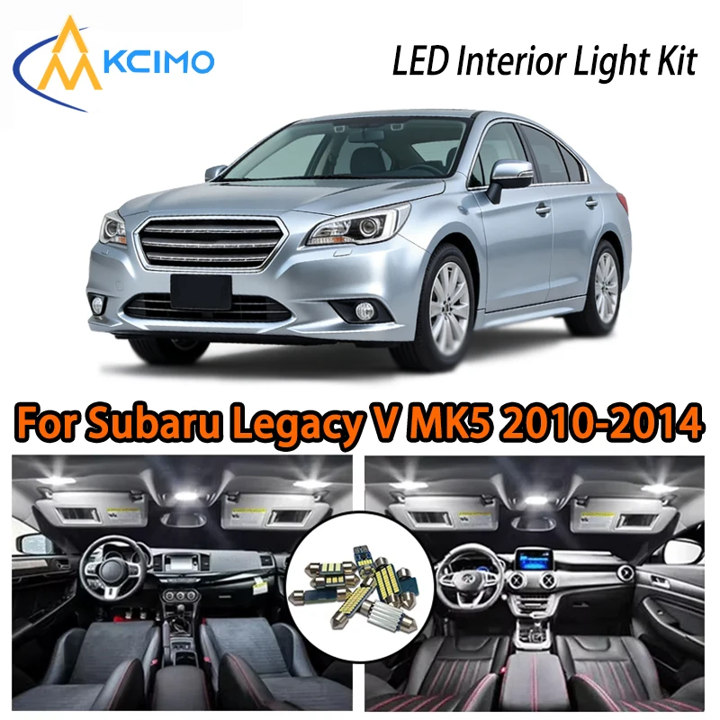 

Daily Use LED Interior Lights For Subaru Legacy V MK5 2010-2014, Two Colors Super Bright Easy Install