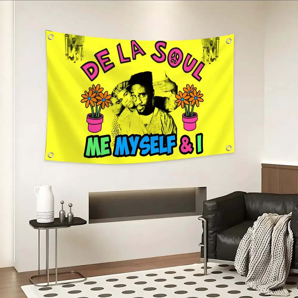 Hip Hop Group De La Soul Flags  Camping Outdoor Garden room Decor  Wall Art Family Gifts